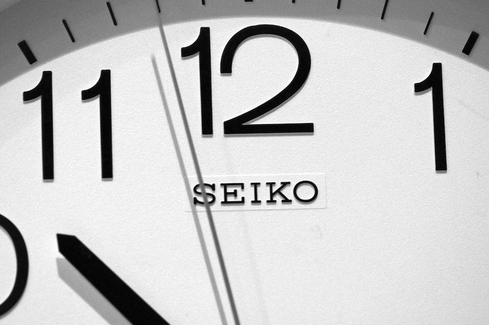 Close-up of a clock face